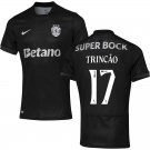 adult & kids Sporting Lisbon Soccer Uniform 17 Francisco Trincão Jersey 2526 Away Activewear Black