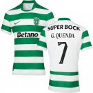 adult & kids Sporting Lisbon Soccer Uniform 7 Geovany Quenda Jersey 2526 Home Activewear Green