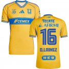 adult & kids Tigres Soccer Uniform 16 Diego Lainez Jersey 2526 Home Activewear Yellow Shirt