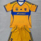 adult & kids Tigres Soccer Uniform suit Blank Jersey set 2526 Home Activewear Yellow Shirt kit