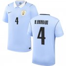 adult & kids Uruguay National Soccer Uniform 4 Ronald Araujo Jersey Home 2026 Activewear Blue Shirt