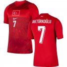 adult & kids Turkey National Soccer Uniform 7 Kerem Aktürkoğlu Jersey Home 2026 Activewear Red