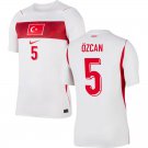 adult & kids Turkey National Soccer Uniform 5 Salih Ozcan Jersey Away 2026 White Activewear Shirt