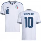 adult & kids Italy National Soccer Uniform 10 Giacomo Raspadori Jersey Away 2026 Activewear White