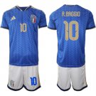 adult & kids Italy National Soccer Uniform suit 10 Roberto Baggio Jersey set Home 2026 Royal kit
