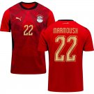 adult & kids Egypt National Soccer Uniform 22 Omar Marmoush Jersey Home 2026 Activewear Red Shirt