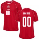 adult unisex Denmark National Soccer Uniform 00 Custom name number Jersey Home 2026 Shirt Red
