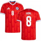 adult & kids Chile National Soccer Uniform 8 Arturo Vidal Jersey Home 2026 Activewear Red Shirt