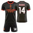 adult & kids AC Milan Soccer Uniform suit 14 Luka Modrić Jersey set 2627 Third Shirt Black kit