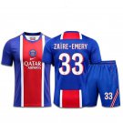 adult & kids Paris Saint-Germain Soccer Uniform suit 33 Warren Zaïre-Emery Jersey set 2627 Home kit