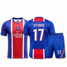 adult & kids Paris Saint-Germain Soccer Uniform suit 17 Vitinha Ferreira Jersey set 2627 Home kit