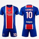 adult & kids Paris Saint-Germain Soccer Uniform suit 10 Ousmane Dembélé Jersey set 2627 Home kit