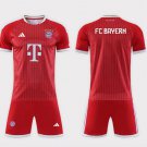 adult & kids Bayern Munchen Soccer Uniform suit Blank Jersey set 2627 Home Activewear Red Shirt kit