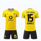 adult & kids Borussia Dortmund Soccer Uniform suit 15 Mats Hummels Jersey set 2627 Home Yellow kit