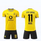 adult & kids Borussia Dortmund Soccer Uniform suit 11 Marco Reus Jersey set 2627 Home Yellow kit