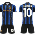 adult & kids Inter Milan Soccer Uniform suit 10 Lautaro Martinez Jersey set 2627 Home Shirt Blue kit