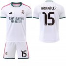 adult & kids Real Madrid Soccer Uniform suit 15 Arda Güler Jersey set 2627 Home Shirt White kit