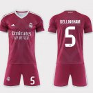 adult & kids Real Madrid Soccer Uniform suit 5 Jude Bellingham Jersey set 2627 Third Shirt Red kit