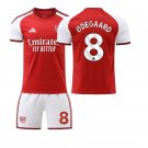 adult & kids Arsenal Soccer Uniform suit 8 Martin Ødegaard Jersey set 2627 Home Activewear Red kit