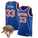 adult & youth New York Knicks Basketball Uniform 33 PATRICK EWING Jersey 2026 Finals Activewear Blue