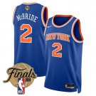 adult & youth New York Knicks Basketball Uniform 2 MILES MCBRIDE Jersey 2026 Finals Activewear Blue