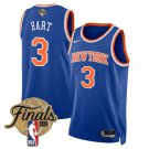adult & youth New York Knicks Basketball Uniform 3 JOSH HART Jersey 2026 Finals Activewear Blue