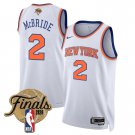 adult & youth New York Knicks Basketball Uniform 2 MILES MCBRIDE Jersey 2026 Finals Activewear White