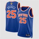 adult & youth NY Knicks Basketball Uniform 25 Mikal Bridges Jersey 2026 Finals Activewear Blue Shirt