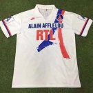 adult unisex Paris Saint-Germain Soccer Uniform Blank Jersey Retro 90/91 Away Activewear White Shirt