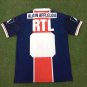 adult unisex Paris Saint-Germain Soccer Uniform Blank Jersey Retro 91/92 Home Activewear Navy Shirt