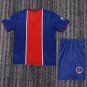 youth Paris Saint-Germain Soccer Uniform suit Blank Jersey set Retro 95/96 kids Home Blue kit