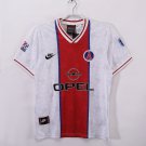 adult & kids Paris Saint-Germain Soccer Uniform Blank Jersey Retro 95/96 Away Activewear White Shirt