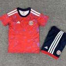 youth Costa Rica National Soccer Uniform suit Blank Jersey set Home 2026 kids Activewear Red kit
