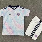 youth Costa Rica National Soccer Uniform suit Blank Jersey set Away 2026 kids Activewear Blue kit