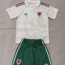 adult & kids Wales Team Soccer Uniform suit Blank Jersey set Away 2026 Activewear White Shirt kit