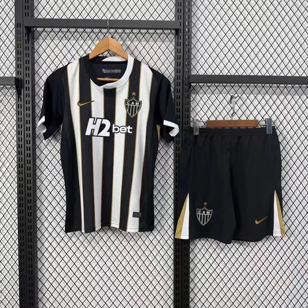 youth Atletico Mineiro Soccer Uniform suit Blank Jersey set Home 2627 kids Activewear Black kit