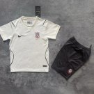 youth Corinthians Team Soccer Uniform Blank Jersey Away Stadium 2627 kids Activewear White Shirt