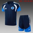 adult & unisex Cruzeiro Soccer Uniform suit Blank Jersey set Training 2627 Activewear Navy Shirt kit