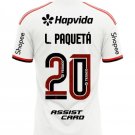 adult & kids Flamengo Team Soccer Uniform 20 Lucas Paquetá Jersey Away 2627 Activewear White Shirt