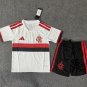 youth Flamengo Team Soccer Uniform suit Blank Jersey set Away 2627 kids Activewear White Shirt kit