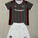 adult & kids Fluminense Soccer Uniform suit Blank Jersey set Home 2627 Activewear Burgundy Shirt kit