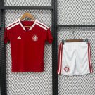 youth Internacional Soccer Uniform suit Blank Jersey set Home 2627 kids Activewear Red Shirt kit