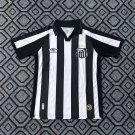 adult unisex Santos Team Soccer Uniform Blank Jersey Away Stadium 2627 Activewear Black Shirt