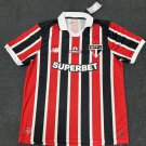 adult & kids Sao Paulo Team Soccer Uniform Blank Jersey Away Stadium 2627 Activewear Red Shirt