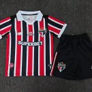 youth Sao Paulo Team Soccer Uniform suit Blank Jersey set Away 2627 kids Activewear Red Shirt kit