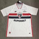 adult & kids Sao Paulo Team Soccer Uniform Blank Jersey Home Stadium 2627 Activewear White Shirt