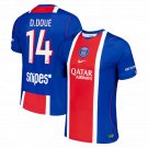 adult & kids Paris Saint-Germain Soccer Uniform 14 Désiré Doué Jersey 2627 Home Activewear Blue