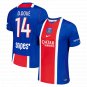 adult & kids Paris Saint-Germain Soccer Uniform 14 D&Atilde;&copy;sir&Atilde;&copy; Dou&Atilde;&copy; Jersey 2627 Home Activewear Blue