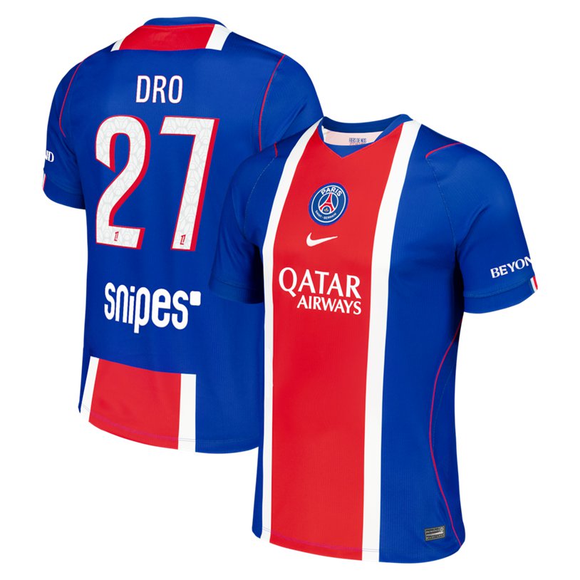 adult & kids Paris Saint-Germain Soccer Uniform 27 DRO Jersey 2627 Home Activewear Blue Shirt