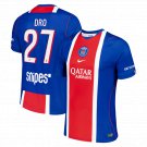 adult & kids Paris Saint-Germain Soccer Uniform 27 DRO Jersey 2627 Home Activewear Blue Shirt